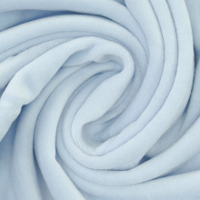 babyblauw | Nicky velours uni, babyblauw