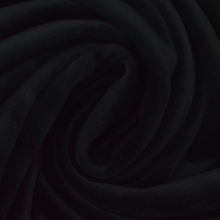 zwart | Nicky velours uni, zwart