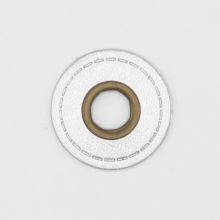 silver | Eyelet Patch Leatherette around, silver