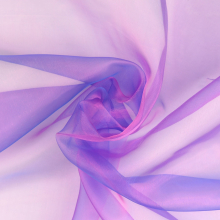 pourpre, bleu | Tissu organza deux tons, pourpre-bleu
