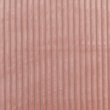 vieux rose | Tissu fausse fourrure côtelé Stripy, vieux rose