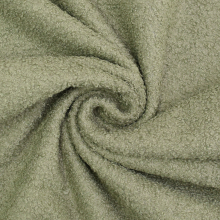 vert pâle | Tissu ameublement fauteuil canapé bouclette, vert pâle