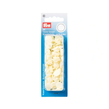 crèmekleurig | Press fasteners 12,4 mm, pearl