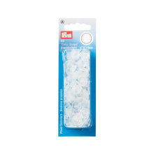 transparent | Boutons pression 12,4 mm, transparent