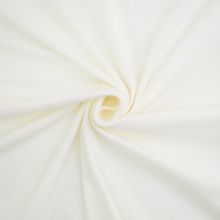 blanc cassé | Tissu jersey côtelé Mini, blanc cassé