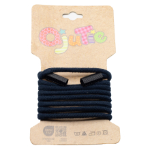 bleu marine | Cordon sweat capuche avec embouts 5mm, cordon rond, bleu marine