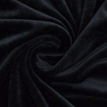 noir | Tissu jersey velours, noir