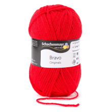 vuur | Schachenmayr Wol Bravo uni 50 g vuurrood