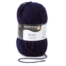marineblauw | Schachenmayr Wol Bravo uni 50 g marineblauw