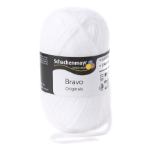 wit | Schachenmayr Wol Bravo uni 50 g wit