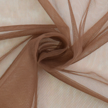 donkerbruin | Soft Stretch tule, donkerbruin