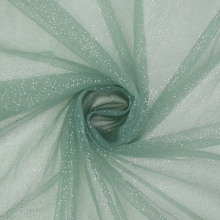 oudgroen | Soft tule glitter, oudgroen