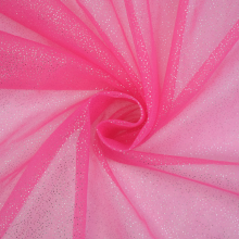 fuchsia | Soft tule glitter, lichtfuchsia