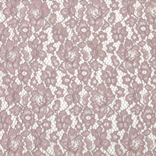 vieux rose | Tissu dentelle guipure fleurs, rose pâle