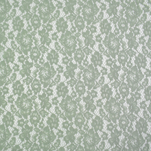 vert pâle | Tissu dentelle guipure Fleurs, vert pâle