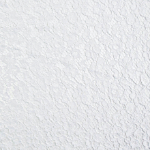 blanc | Tissu dentelle guipure Fleurs, blanc