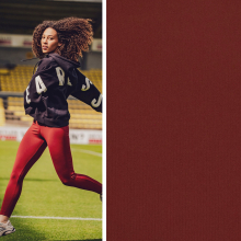 rouge foncé | Tissu jersey technique sport Fibre Mood, rouge foncé