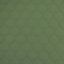 vieux vert | Tissu matelassé molletonné losanges Alma, vieux vert