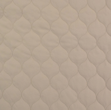 beige | Tissu matelassé molletonné Losanges arrondis Alma, beige