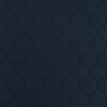 bleu foncé | Tissu matelassé molletonné losanges Alma, bleu foncé