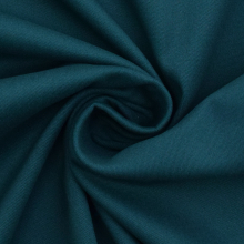 bleu pétrole | Tissu coton sergé twill stretch doux Peach Touch, bleu pétrole