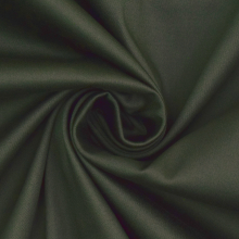 vert olive | Tissu satin de coton stretch, vert olive