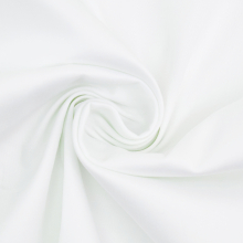 blanc cassé | Tissu satin de coton stretch, blanc cassé