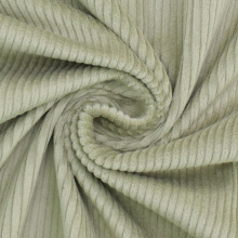 vert olive clair | Tissu velours côtelé stretch Susi, vert olive clair