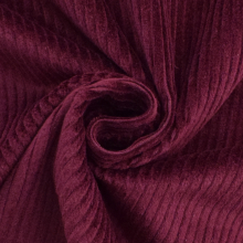 prune | Tissu velours côtelé stretch Susi, prune