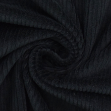 noir | Tissu velours côtelé stretch Susi, noir