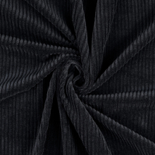 zwart | Stretch corduroy Soft-Finish, zwart