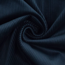 donkerblauw | Stretch corduroy unikleurig, donkerblauw