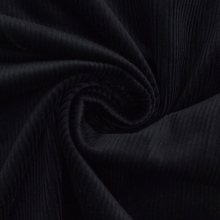zwart | Stretch corduroy unikleurig, zwart