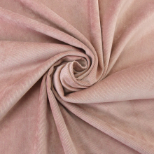 vieux rose | Tissu velours côtelé milleraies stretch Poly, rose pâle