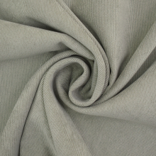 vert olive clair | Tissu velours côtelé milleraies stretch Poly, vert olive clair