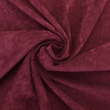 lie de vin | Tissu velours côtelé milleraies stretch Poly, rouge de vin