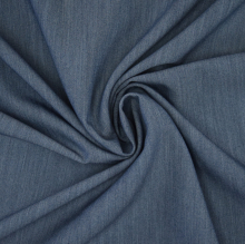 jeansblauw gemêleerd | Stretch keperkatoen, jeansblauw gemêleerd