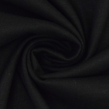 zwart | Stretch viscose linnen, zwart