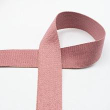 oudroze | Tassenband Gold Metal Fibre 40mm, oudroze