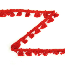 rood | Kwastjesband 15 mm, rood