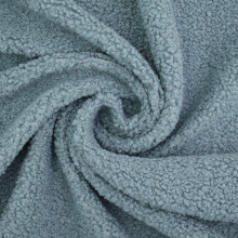 bleu pigeon | Tissu sherpa peluche teddy léger, bleu pigeon