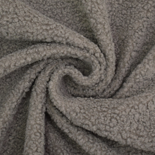 taupe | Tissu sherpa peluche teddy léger, taupe