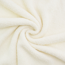 blanc cassé | Tissu sherpa peluche teddy léger, blanc cassé