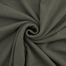 gray green | Viscose fine rib jersey brushed, grey green