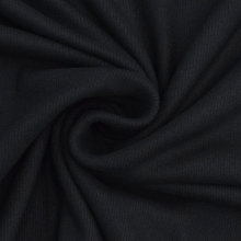 black | Viscose fine rib jersey brushed, black
