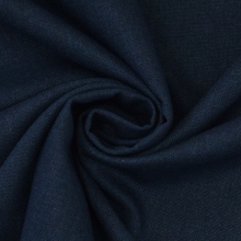 donkerblauw | Viscose linnen uni, donkerblauw