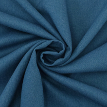 jeansblauw | Viscose linnen uni, jeansblauw