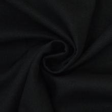 zwart | Viscose linnen uni, zwart