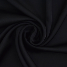 zwart | Viscose satijn Ellen, zwart