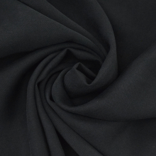 noir | Tissu viscose sergé twill, noir